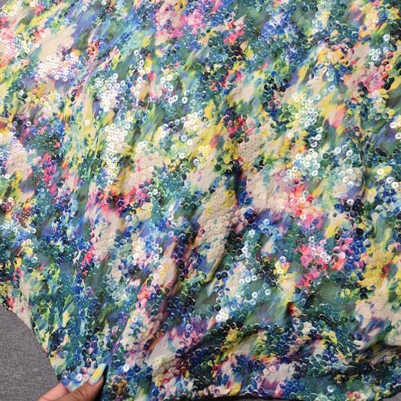 Tracy Reese Secret Garden Sequin Green Dress - Picture 9 of 9